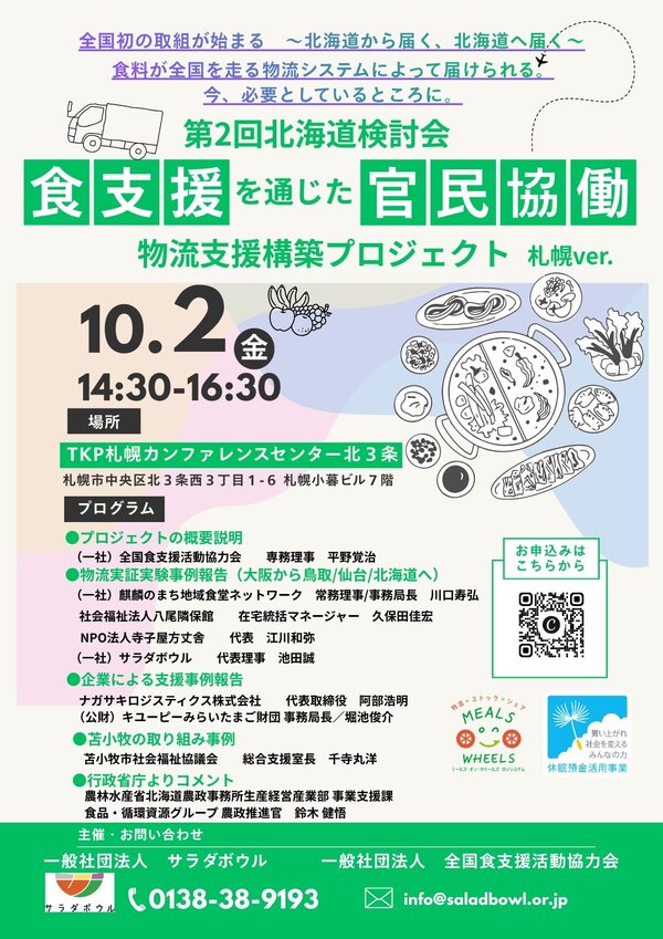 食支援を通じた官民協働 物流支援構築プロジェクト 第2回北海道検討会（札幌）